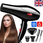 2200W Professional Style Hair Dryer Nozzle Concentrator Blower Pro Salon Heat