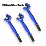 Chain Brush Wheel Cleaning Lube 3PCS Tool Motorcycle Motorbike Bicycle Motocross
