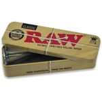 RAW Kingsize Tin Slim Cone Caddy Metal Storage Container Rolling Tobacco Papers