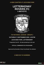 Letterkenny Rovers FC v Mayo fC 5/9/2026 FAI National League 