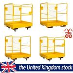 Forklift Safety Cage Work Platform 36x36 in 1200lbs with Wheels for Aerial UK