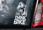 THINK BIKE! - Valentino Rossi Car Sticker -Doctor #46- PROCEEDS TO CHARITY - V01