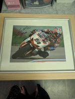 Signed Superbike Picture Framed TT