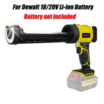4 Speed For DeWalt XR DCB 18V 20V Li-ion Battery Cordless Caulking Gun W/ Light