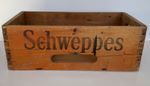 Vintage Shweppes Wooden Crate with extra Aluminium Chequer Plate Base Liner