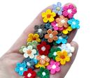 30pcs Small Flower Patches Sew on Mixed Appliques Lace Flower Embellishments DIY