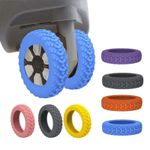 1 - 24Pcs Silicone Luggage Wheel Protectors Travel Noise Cover Case Accessories