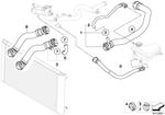 BMW Genuine Coolant Hose Pipe Line Replacement Spare Fits E60 E61 17127789723
