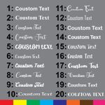 Personalised Name Vinyl Sticker Word Text Cut Fancy Font Sticker Sentence custom