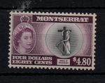 Montserrat QEII 1958 $4.80 unmounted mint SG149A WS46012
