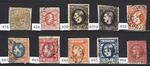 1862 -76 Romania used collection of stamps