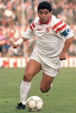 Original Match Ticket Maradona Debut Sevilla Vs Bayern Munich ..