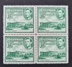 Cyprus 1938 George Vl 1 1/2 Pi sg155ab Block x4 Clean Fresh UM As Pictures