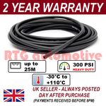 3.2mm 1/8" BORE DIESEL LEAK OFF PIPE OVERBRAIDED 300 PSI RUBBER HOSE 1 METRE