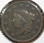 1827 Coronet Head Large Cent (8093)