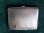 Vintage Sterling Silver Engine Turned Cigarette Case 147.6 Grams