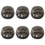 Wellrun 6 Pcs Gas Stove Knob Covers,Child Safety Protector for Oven black 