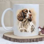 Pet Dog Mug, watercolour English Springer Spaniel - Ideal Gift