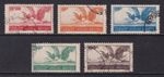 LEBANON 1946 Grey Herons set of 5 SG 320-324 Used (CV £16)