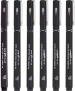 Uni Pin Drawing Pen Fineliner Ultra Fine Line Marker in Black, Blue, Red 2 Pack