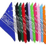 Pack of 5 XL Paisley Bandana Soft Lightweight Cotton Extra Large Mouth Covering