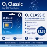 Official O2 Classic Pay As You Go SIM Card – Standard - Micro - Nano – 321 NEW