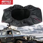 Car Winch Cover Black Waterproof Anti-dust Soft Winch Cover for Driver Recovery