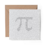 1 x Blank Greeting Card Pi Digit Number Art Science Maths #13157