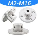 Flange Coupling Rigid Shaft Coupler Motor Guide Connector ID 2-16mm Aluminum Neu