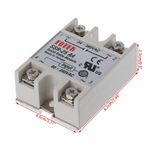 SSR-25AA AC-AC 25A 80-250VAC/24V-380VAC Solid State Relay for Heated Bed Heater