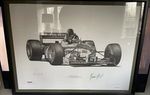 Damon Hill *SIGNED* Ltd Ed Print By Alan Stammers. (139/600) Arrows A18
