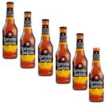 Estrella Galicia Gluten Free Spanish Beer – Lager 6x 330ml Bottles 5.5% ABV Fast