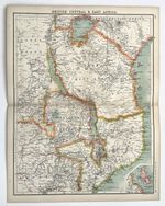 British East Africa Map - 1898 Original Antique Folding Map