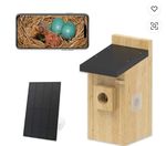 Smart Wooden Birdhouse with Camera Bird House WiFi and HD Camera,  Night Vision