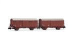 Arnold HN6719 DR 2-unit Pack Gs Wagon Brown Livery Rear Red Light 1:160 Scale