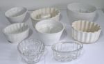 8 X Vintage Jelly/Pudding Moulds, All In Good Condition.