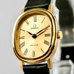 **NEAR MINT** Vintage 1973 OMEGA De Ville Cal.625 Hand Winding Roman Gold Ladies