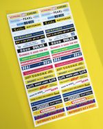 DINKY BUS 290 29c vintage advertising CODE 3 stickers decals HO OO 76th Scale