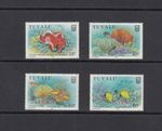 Y108 Tuvalu 1988 fish marine   4v.  MNH