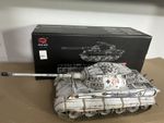 Heng Long V7.0  King Tiger custom airbrushed RC Tank in winter camo