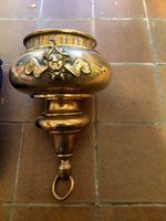 Sanctuary Lamp Base Body Brass Baroque Gothic Revival Style 1.1kg As Is