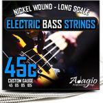 ADAGIO PRO - Electric Bass Guitar Strings Set Nickel - Custom Light 45 105 Jazz