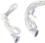 2, 1 Pack Bathroom Light Pull Cord Switch String Ceiling Shower Acorn White