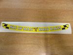 Isle of Man Road Races - TT Visor Decal Sticker - YELLOW