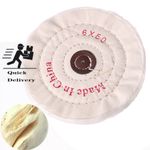 Cotton Buffing Polishing Wheel Mop Grinder 6" 150mm Round Spiral Stitched UK