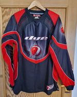 DYE Paintball Jersey - C5 Core Division - Retro Size YOUTH Red/Navy