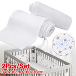 2Pcs/set Cot Mesh Liner Breathable Comfort Nursing Safety Baby Crib Cot Bumper