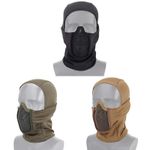 UK Tactical Operators Balaclava Steel Mesh Face Mask Shield Airsoft Paintballing
