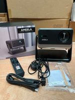 AMEELA smart 4k mini portable Projector, 30000 Lumens 1080P with WiFi, Bluetooth