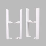Triple Column Radiator White Floor Mounting Support Kit Legs Traditional Style